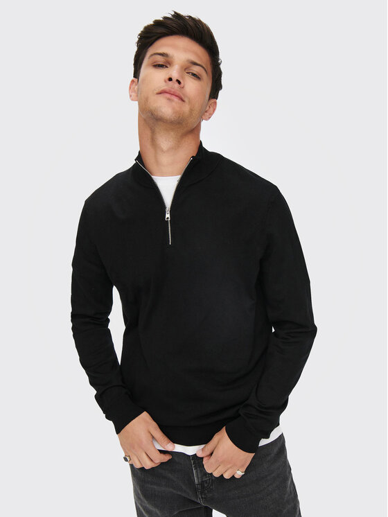 Only & Sons Only & Sons Πουλόβερ Wyler 22021264 Μαύρο Regular Fit