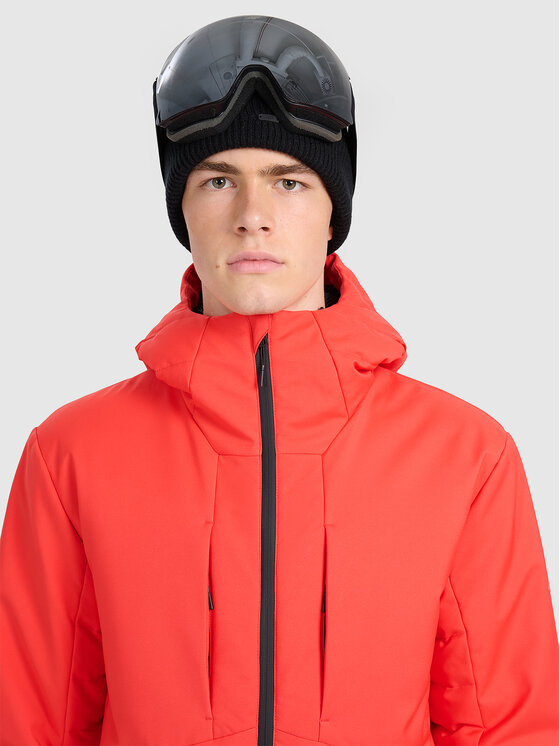 4F 4F Kurtka narciarska SKIWEAR Czerwony Regular Fit