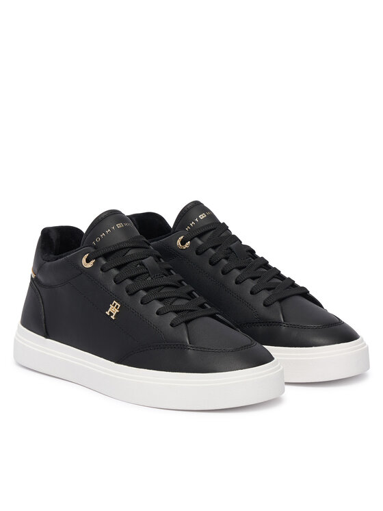 Tommy Hilfiger Tommy Hilfiger Сникърси Th Chic Cupsole Mc FW0FW09595 Черен