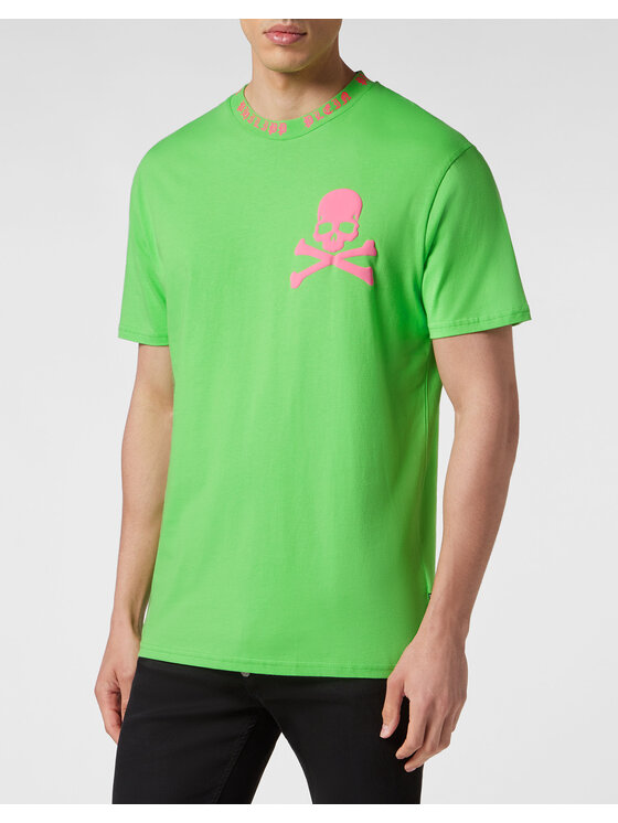 PHILIPP PLEIN PHILIPP PLEIN T-Shirt 299 Zielony Regular Fit