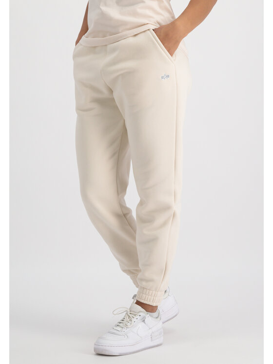 Alpha Industries Alpha Industries Joggery Embroidery Jogger Unisex Beżowy Regular Fit