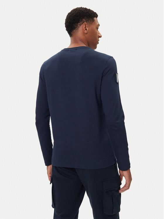 Aeronautica Militare Aeronautica Militare Pikkade varrukatega T-särk 252TS2488UJ00710 Tumesinine Regular Fit