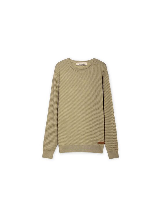 Trussardi Trussardi Sweter M0548000059N014 Zielony Regular Fit