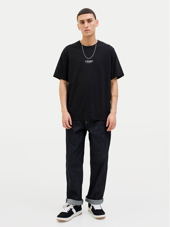 Jack&Jones Jack&Jones T-shirt Soho 12278787 Crna Relaxed Fit