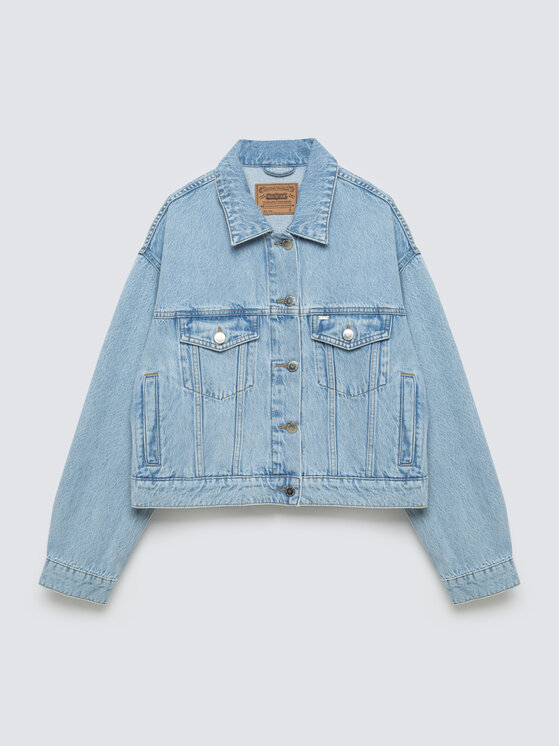 BIG STAR BIG STAR Kurtka jeansowa ELLA Niebieski Oversize