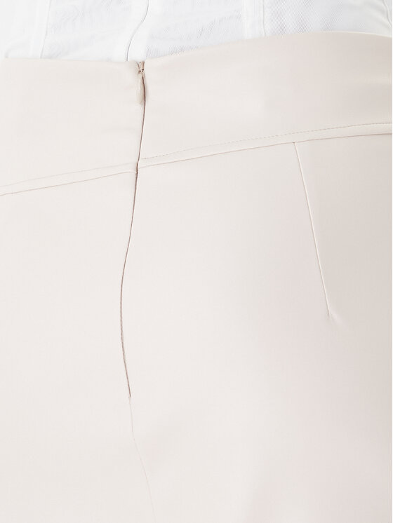 Rinascimento Rinascimento Dirbtinės odos sijonas CFC0127468003 Smėlio Slim Fit