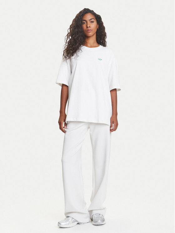 adidas adidas T-särk Retro Tennis Boyfriend JW0226 Valge Oversize