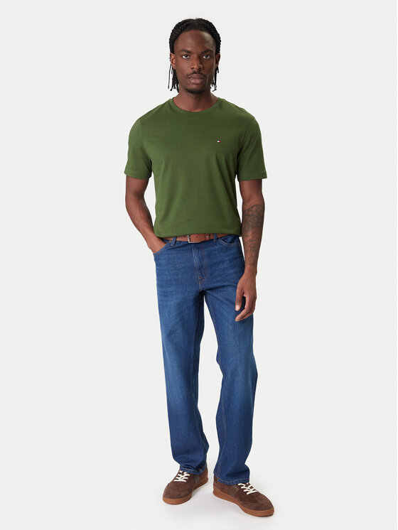 Tommy Hilfiger Tommy Hilfiger Póló Ess Seasonal MW0MW39995 Zöld Regular Fit