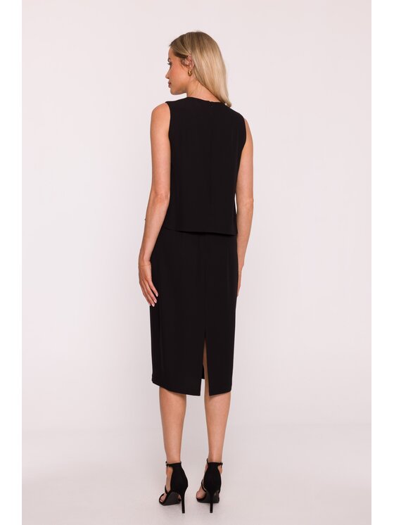 Stylove Stylove Sukienka elegancka s422 Czarny A-Line Fit