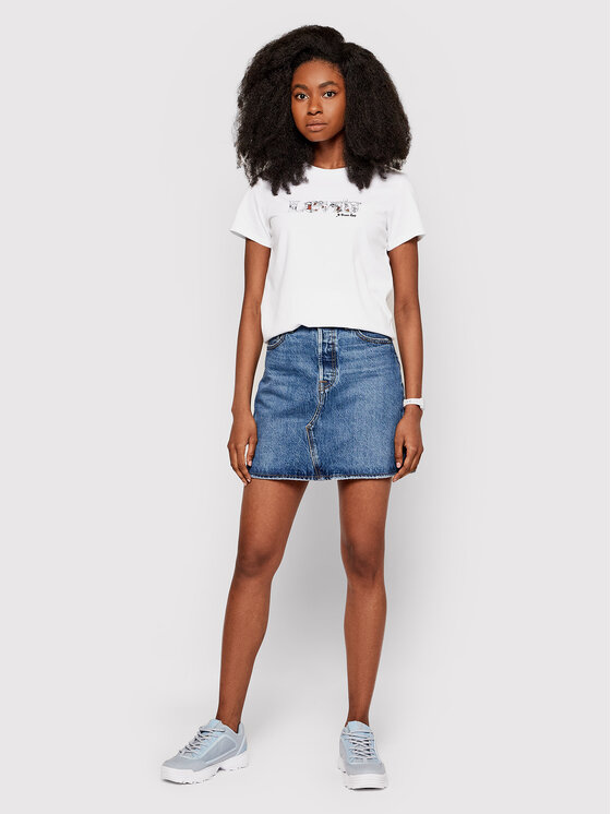 T-shirt The Perfect 17369-1623 Bianco Regular Fit