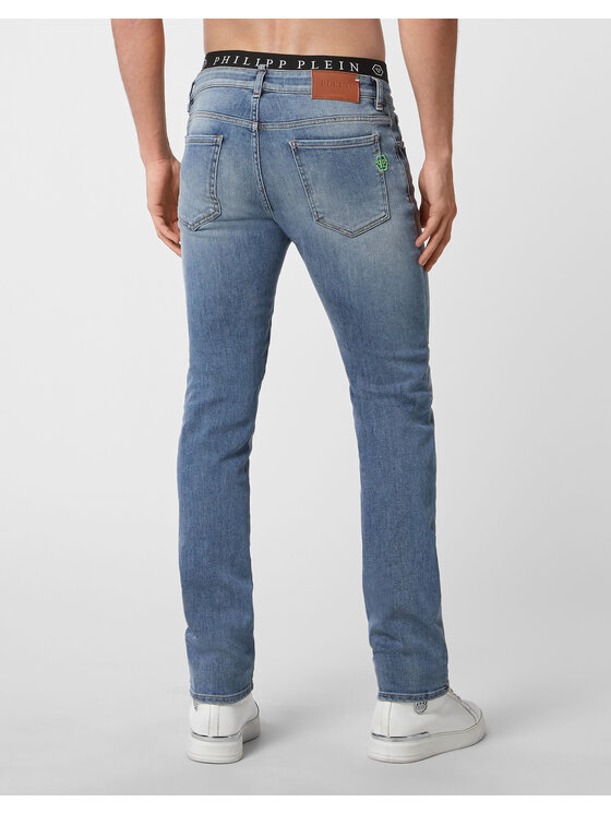 PHILIPP PLEIN PHILIPP PLEIN Jeansy 3729 Niebieski jasny Straight Fit