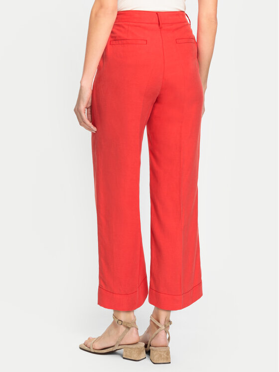 Olsen Olsen Stoffhose 14002165 Rot Straight Fit