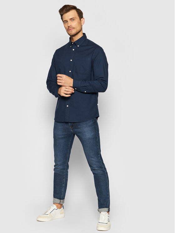 Selected Homme Selected Homme Camicia Rick 16077359 Blu scuro Regular Fit