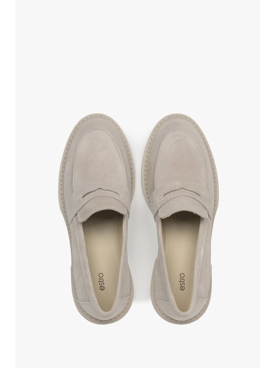 Estro Estro Loafersy ER00117127 Beżowy