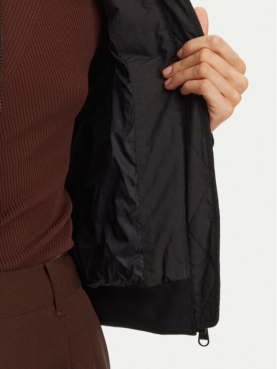 Hunter Hunter Куртка бомбер Shira HARW0046251 Чорний Cropped Fit
