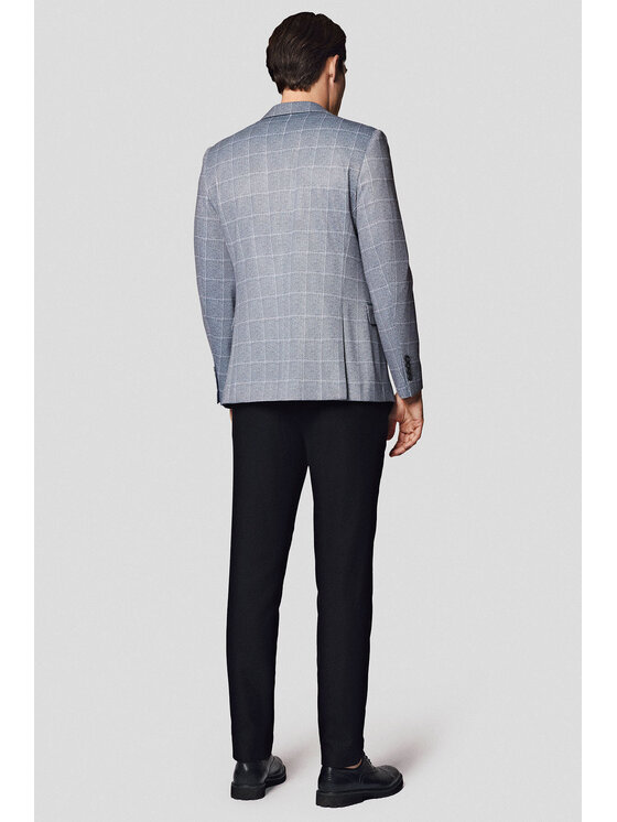 Lancerto Lancerto Marynarka Arborea MA131125000008 Szary Slim Fit