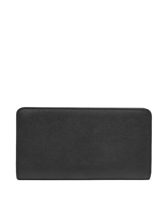 Calvin Klein Calvin Klein Denarnica Foil Logo Passport Longfold LV04F1205G Črna