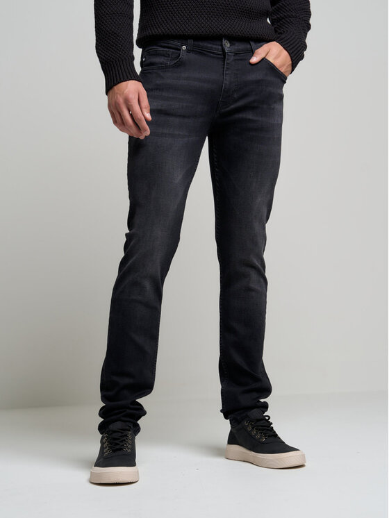 BIG STAR BIG STAR Jeansy DERIC_950_190 Czarny Skinny Fit