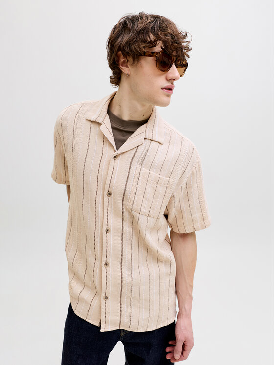 Jack & Jones Jack & Jones Cămașă Bradley 12290119 Bej Regular Fit