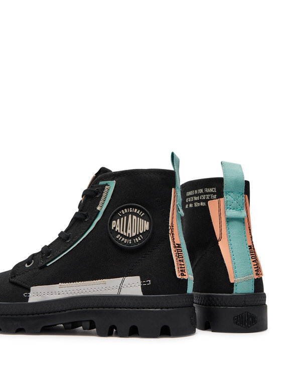 Palladium Palladium Schnürstiefeletten PAMPA UNDERLAYER 99183-008-M Schwarz