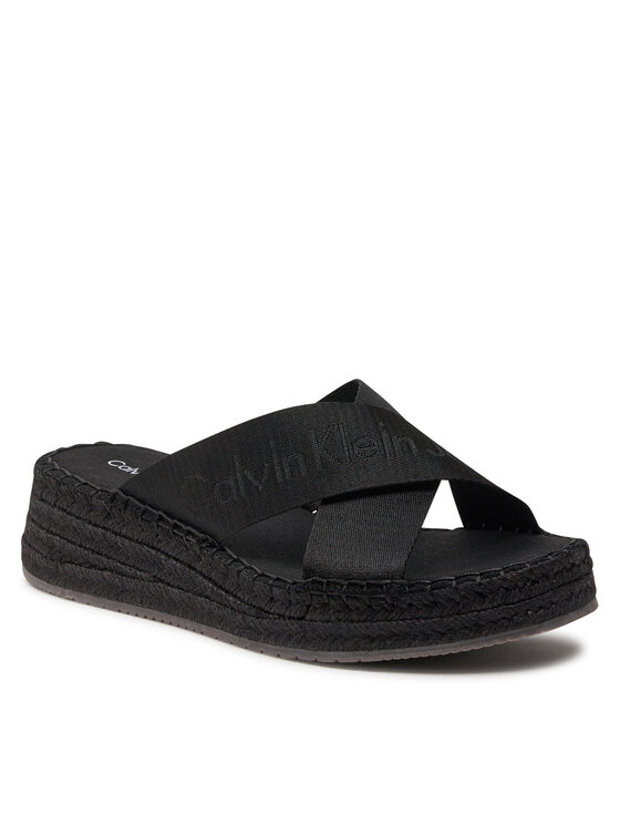 Calvin Klein Jeans Εσπαντρίγιες Sporty Wedge Rope Sandal Mr YW0YW01364 ...