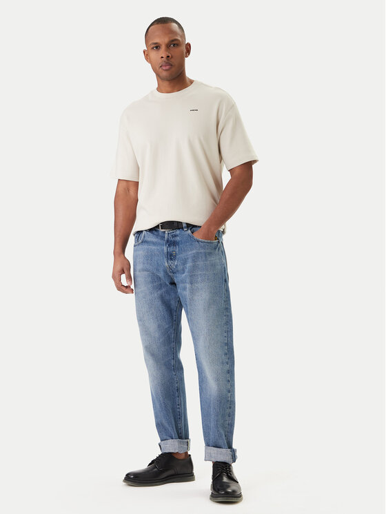 G-Star Raw G-Star Raw Tričko Rib D28699-C812 Biela Relaxed Fit