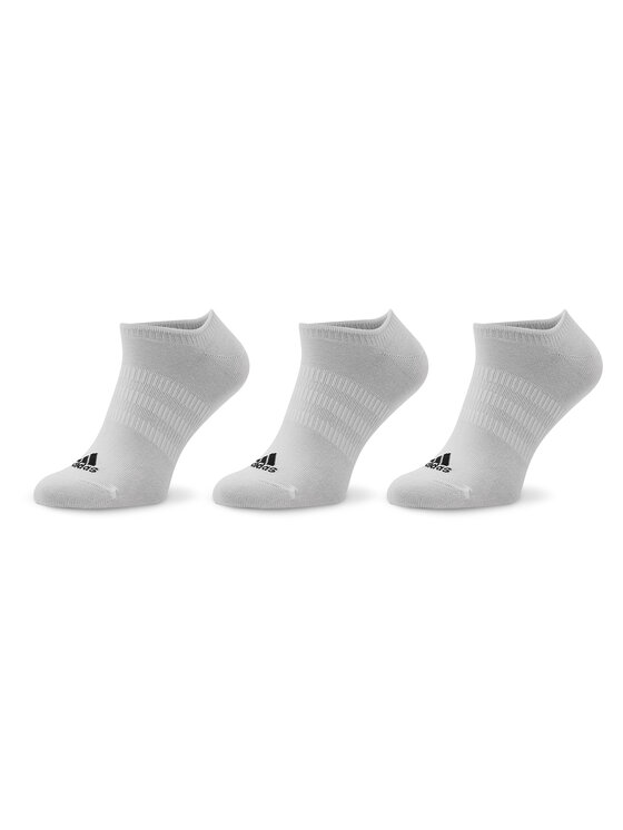 Șosete Scurte Unisex adidas Thin and Light No-Show Socks 3 Pairs HT3463 White/Black