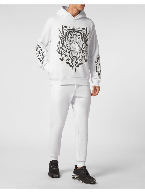 Plein Sport Plein Sport Bluza 789 Biały Regular Fit