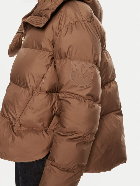PINKO PINKO Žieminė striukė Giza 101602 A1ZV Ruda Regular Fit