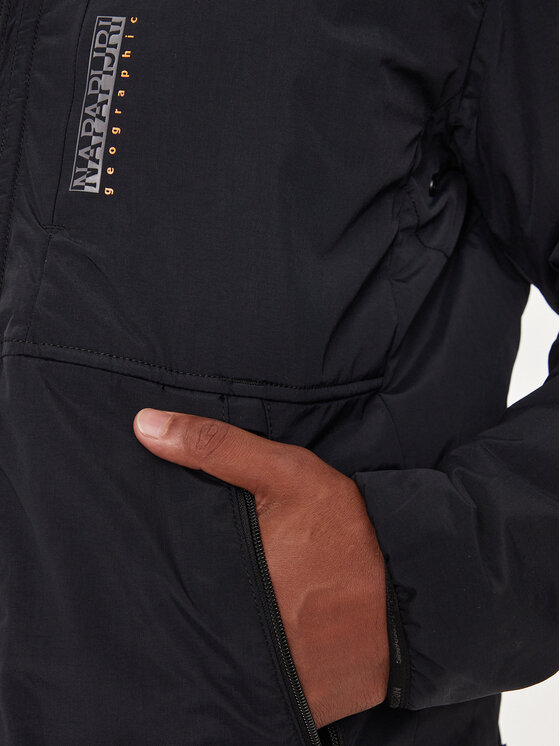 Napapijri Napapijri Übergangsjacke A-Tundra NP0A4I1N Schwarz Regular Fit
