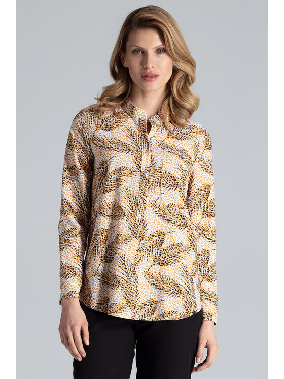 FIGL FIGL Bluzka M663 Kolorowy Regular Fit