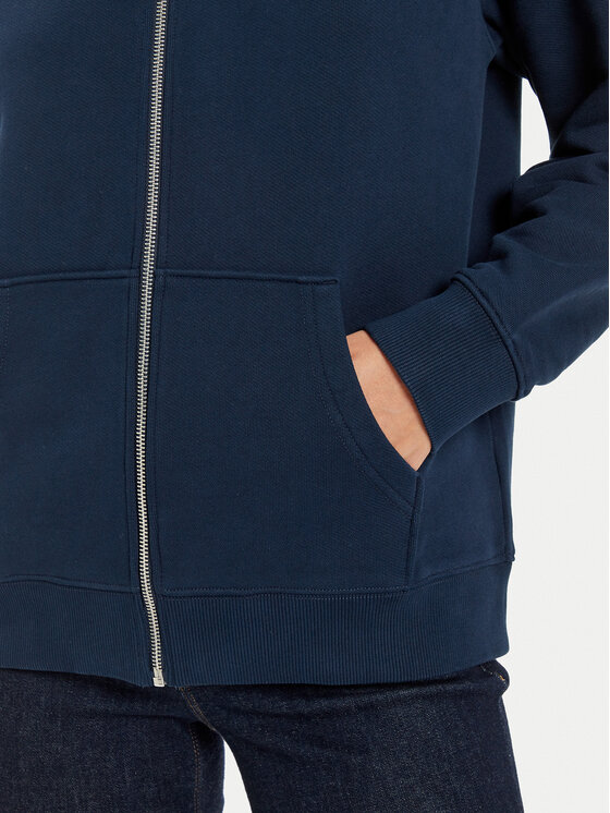 Tommy Jeans Tommy Jeans Pulóver Tjw Rlx Badge Zipthru DW0DW19932 Sötétkék Regular Fit