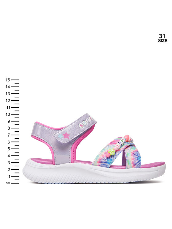 Skechers Skechers Sandały Jumpsters Sandal-Tie Dye Bffs 303045L/LVMT Fioletowy