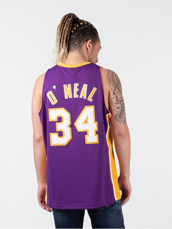 Mitchell & Ness Mitchell & Ness Tank top NBA SWINGMAN JERSEY LAKERS 99-00 SHAQUILLE O`NEAL Fialová Regular Fit