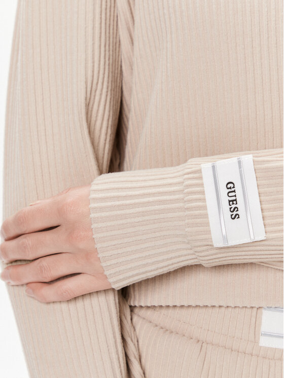 Guess Guess Bluză Aislin V4RQ00 KC2T0 Maro Regular Fit