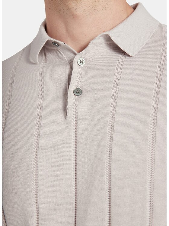 Pako Lorente Pako Lorente Polo P25WF-TX-005 Beżowy Classic Fit