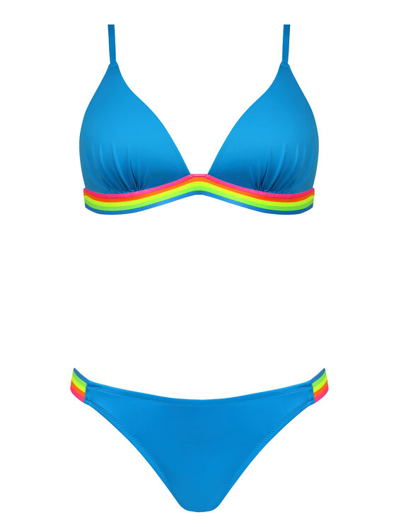 Miss Lou Miss Lou Bikini ML001 Niebieski