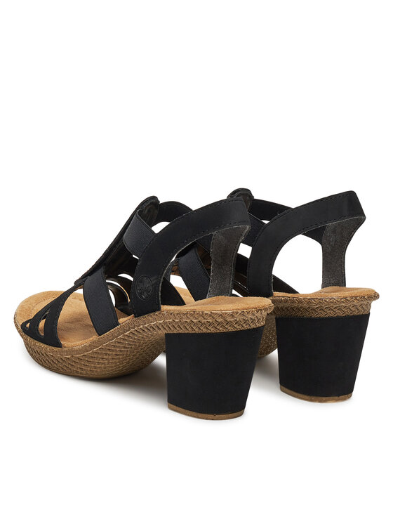 Rieker Rieker Sandalen 66526-00 Schwarz