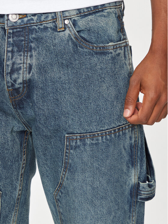 Brave Soul Brave Soul Jeans hlače MJN-COUNTY Modra Straight Fit