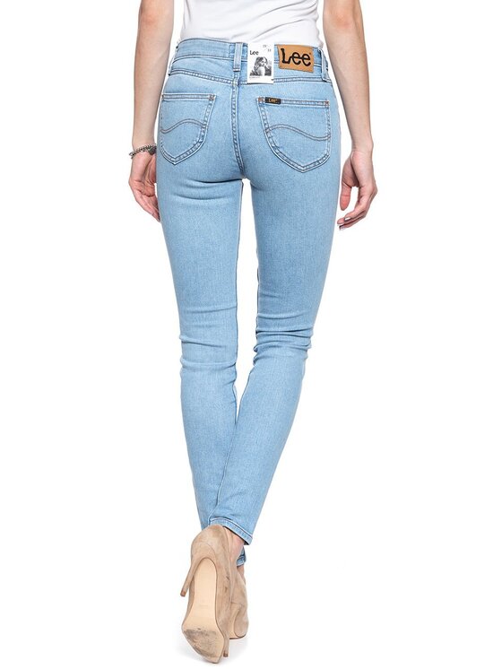 Lee Lee Jeansy SCARLETT Niebieski Skinny Fit