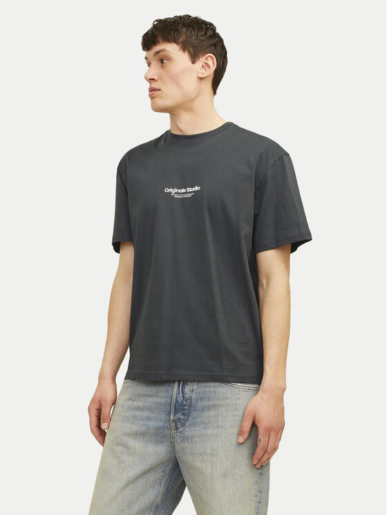 Jack&Jones Jack&Jones Тишърт Vesterbro 12240121 Сив Relaxed Fit