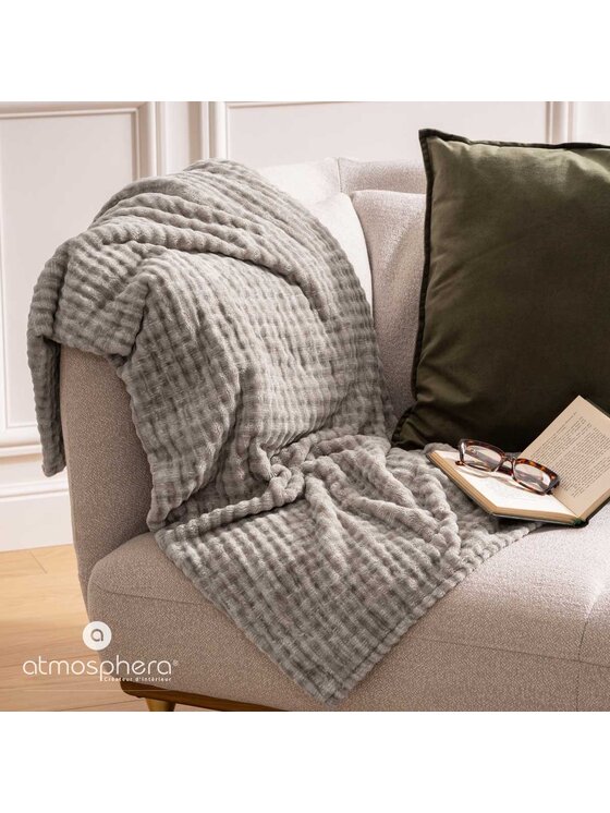 MIAhome MIAhome Koc Pled 125x150 cm SELATU szary Szary