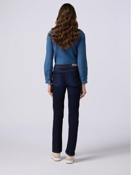 Oltre Oltre Jeansy P498R008188N034 Niebieski Regular Fit