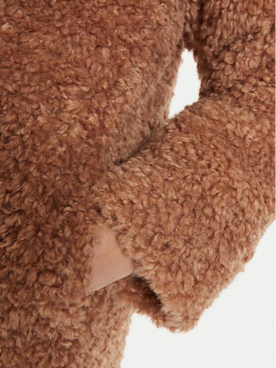 Marella Marella Pelzmantel Afro 2423456022 Beige Regular Fit