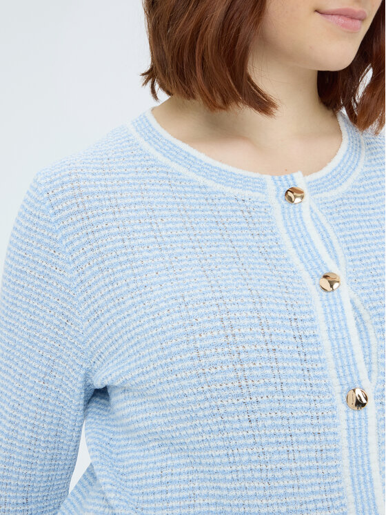 Fiorella Rubino Fiorella Rubino Cardigan M115L008389N0R4 Turchese Boxy Fit