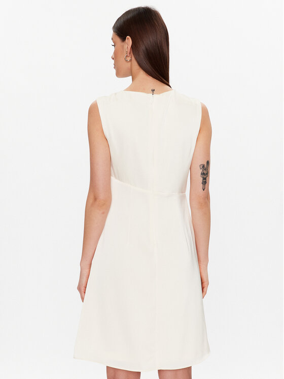 DKNY DKNY Kokteiļkleita DD2K2383 Écru Regular Fit