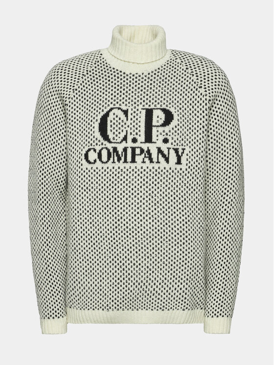 C.P. Company C.P. Company Rolák 15CMKN266A 006635J Écru Regular Fit