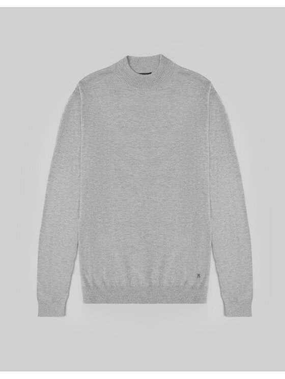 Borgio Borgio Sweter grotte Szary Classic Fit