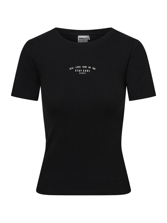 Esotiq Esotiq T-Shirt 44365 Czarny Regular Fit