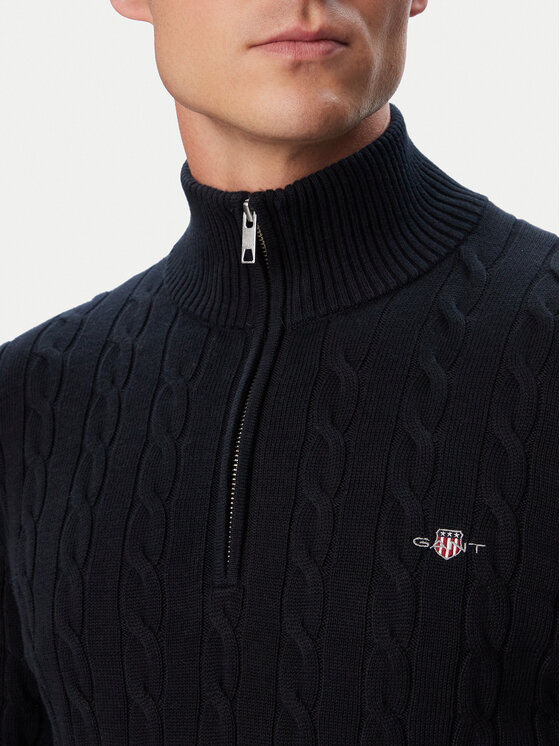 Gant Gant Džemper 8050603 Tamnoplava Regular Fit